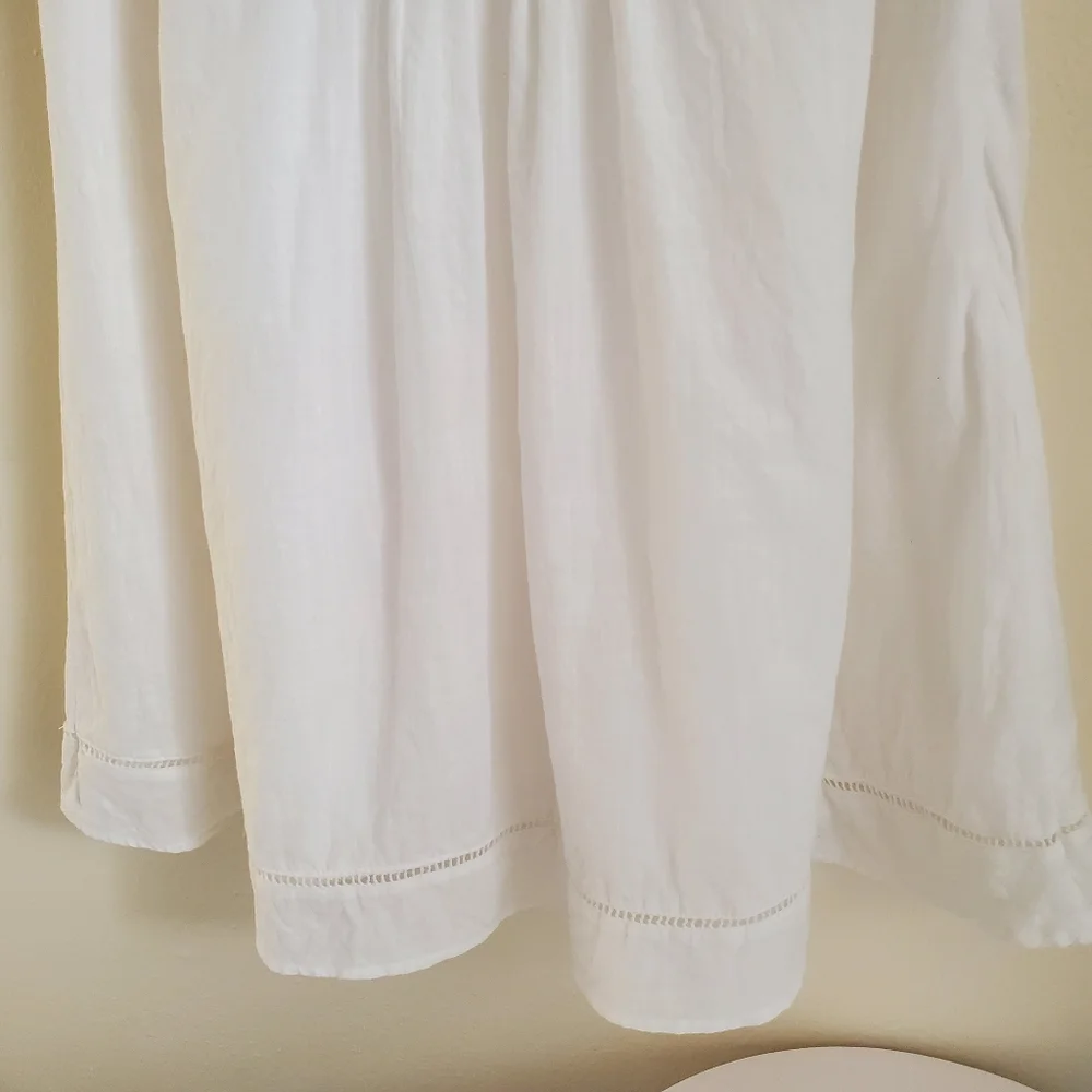Old Navy White 100% Cotton Trapeze Dress - Picture 4 of 11